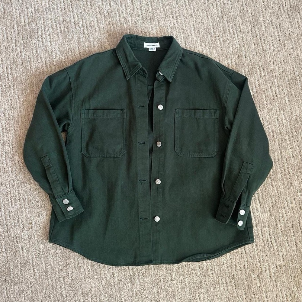 Urban Revivo Green Corduroy Jacket